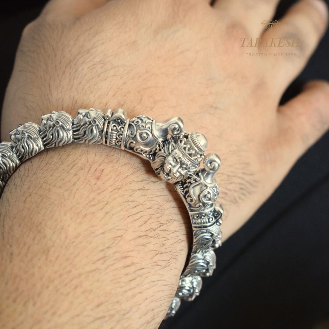 Lion Bracelet Pure Silver: Narasimha Edition - Etsy