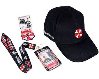 Pacchetto personalizzato di accessori per costume cosplay da agente dell'Umbrella Corp di Resident Evil