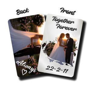 Aangepaste Valentijn aandenken gepersonaliseerde portemonnee kaart Hartverwarmend cadeau voor vriend vriendin echtgenoot vrouw jubileum of valentijnscadeau
