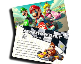 Prawo jazdy Donkey Kong Mario Kart: Cosplay Novelty ID