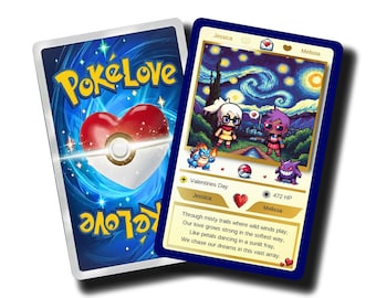 Karta PVC w stylu Pokemon z podstawką drukowaną w 3D PokèLove