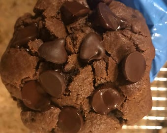 Double Chocolate Chip Cookies Recipe – New York Style | Chewy & Crispy Chocolate Cookies | Digital PDF Download