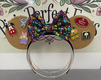 Custom Minnie Mouse Inspired Pin Trading Ears - Etsy Australia display picture 3