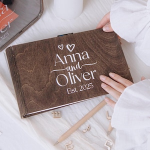 Ideias exclusivas para livro de visitas de casamento, presente de aniversário personalizado, placa de livro de visitas para chá de bebê, livro de visitas para celebração da vida