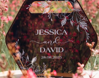Custom Wooden Wedding Card Box: Personalized Acrylic & Plywood Keepsake