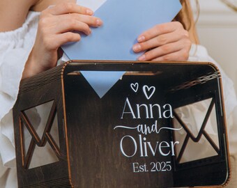 Personalized Wedding Card Box: Bohemian Keepsake Decor