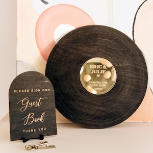 Record Guest Book Alternative, Wedding Record Guestbook, Guest Book Sign, Wedding Audio Guestbook, Anniversary Gift, First Dance Love Song