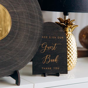 Personalized Vinyl Record Style Audio Guest Book Ideas Rustic ...