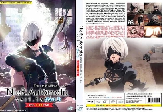 Nier:automata Ver.1.1a Part 2(1-12end) Anime DVD English Dubbed