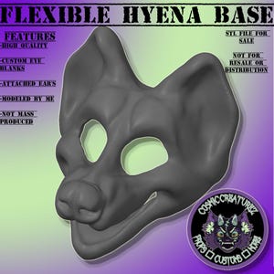 Flexible Hyena Fursuit Base [STL FILE ONLY!!!]