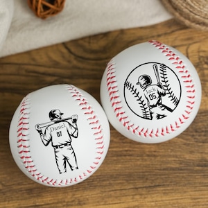 Pelotas de béisbol personalizadas, pelotas de equipo, pelotas de liga, regalos de béisbol, ideas de regalos para la temporada de béisbol, recuerdos, regalos para amantes del béisbol
