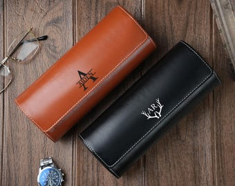 Personalized Vegan Leather Watch Roll: 3-Slot Luxury Watch Case