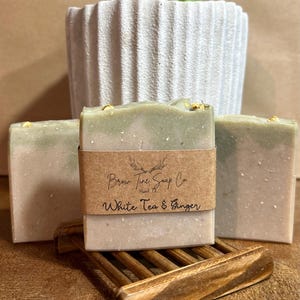 Handmade, Natural Soap: White Tea and Ginger