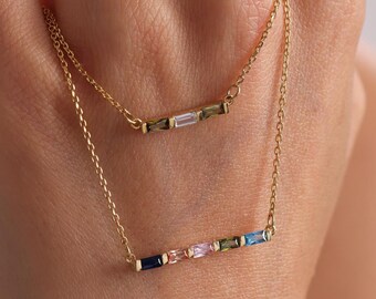 Personalized Birthstone Necklace,Women Necklace Birthday Gift for Her,Anniversary Family Gift for Mom, Bridal Gift for Grandma