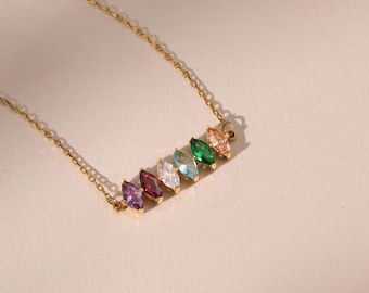 Family Birthstone Necklace Birthstone Necklace for Mom Gift For Mom