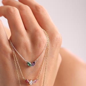 Geboortesteenketting, moederketting, moedersieraden, familieketting, familie geboortesteenketting, geboortesteenketting, verjaardagscadeau