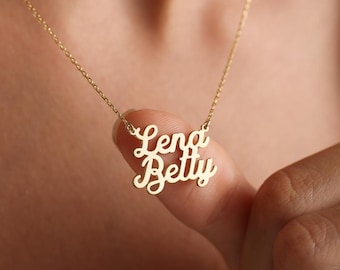 Personalized 18K Gold Plated Name Necklace