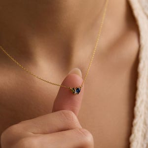Custom Family Birthstone Necklace: Personalized Jewelry Gift for Mom