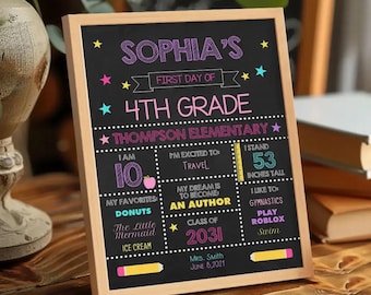 Customized &quot;Back To School&quot; Wooden Sign | School Signs | First day Of School Sign | Personalized Board | Wooden Ornaments | Toddlers Gift