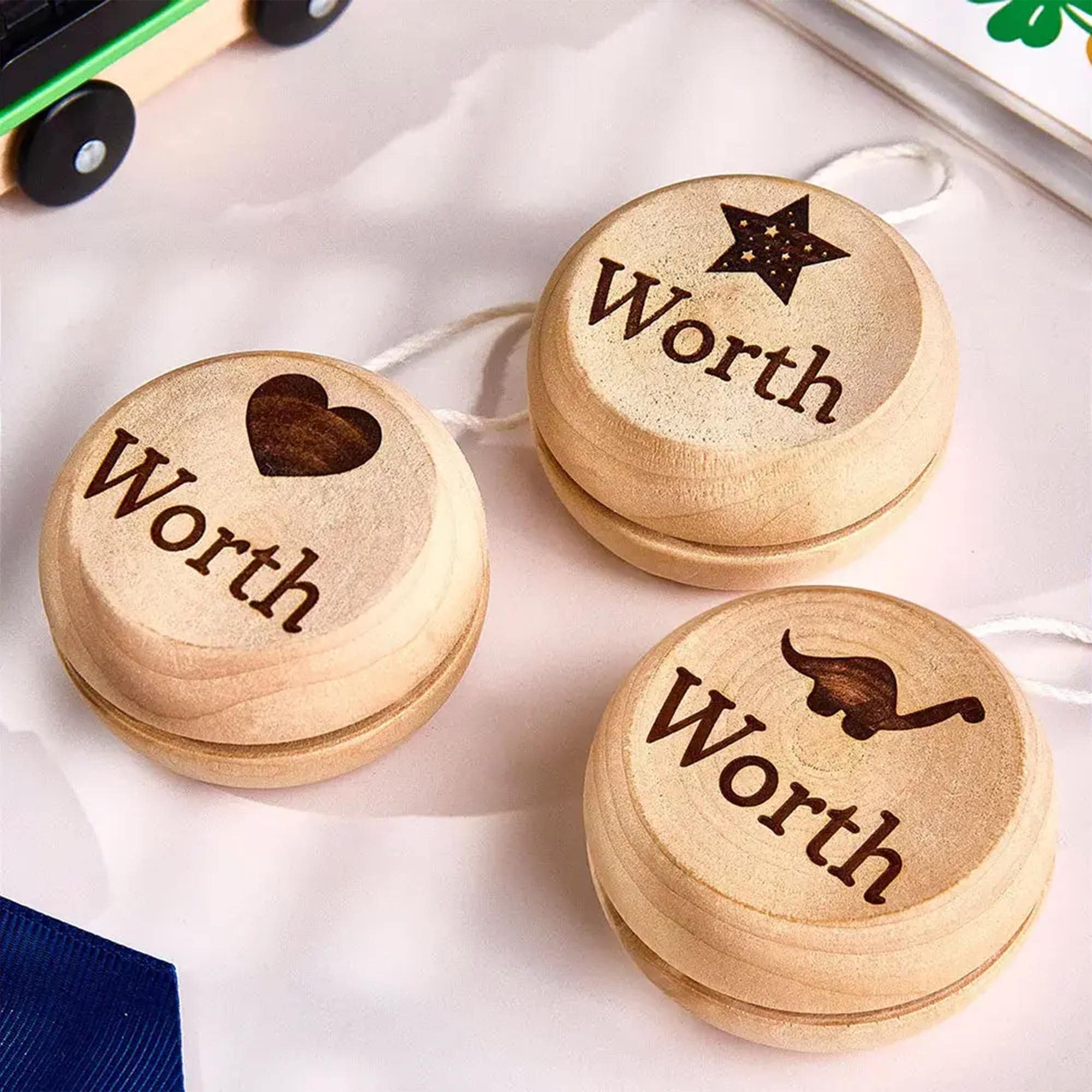 Personalized Wooden Yoyo with Engraved Name, Yoyo Educational Toy, Wooden toys for children, Handmade toddler toy, Birthday Gift for Kid