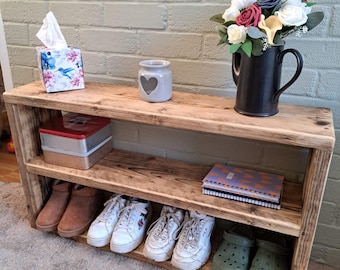 Rustic shoe rack