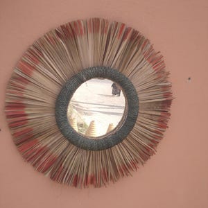 raffia mirror
