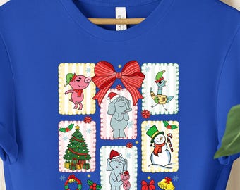Mo Willems Christmas Shirt, Elephant and Piggie Shirt, Mo Willems Pigeon Shirt
