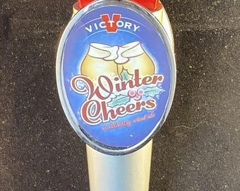 VICTORY BREWING COMPANY Winter Cheer & Festbier two sided tap handle