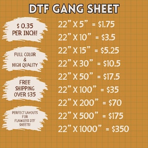 DTF Bulk Gang Sheet Print, custom heat transfer, dtf transfer, Dtf Prints, DTF Gang sheet,Free Shipping,Dtf Transfers Ready for Press