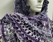 Lavender  Knit & Crochet Shawl/Cape-Goddess Minerva