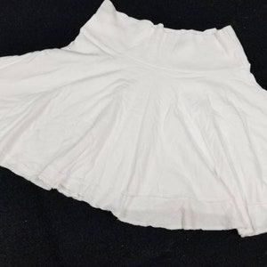 Junior Women's Ruffle Mini Skirt ready to dye. White. image 2