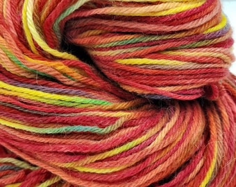 Sierra Sunset Hand Dyed Wool & Alpaca Yarn 4-ply