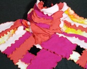 Women's Salvaged Cashmere Shawl - Pinks and Black