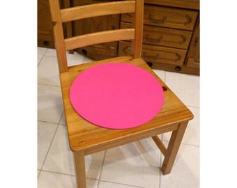 Round Pure Merino Wool Felt Seat Pad / Dining Chair Cushion
