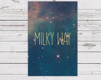 Printable Table Name Card - Galaxy