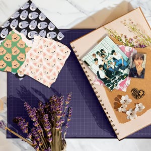 Papier pour scrapbooking individuel Stray Kids SKZOO, papier pour cartes photo Stray Kids SKZOO Kpop, papier intercalaire Stray Kids pour PC, papier imprimable