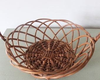 Ornate Decorative Basket with Handle
