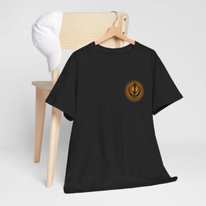 Khanda Sikh Symbol T-Shirt, Punjabi Tee, Indian Religious Shirt, Desi Tee, Sikhism Gift, Spirituality Apparel
