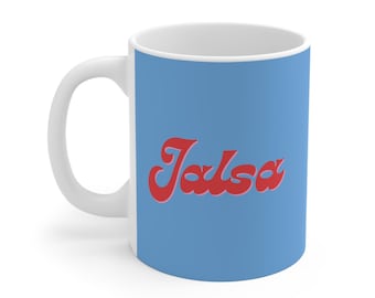 Jalsa Mug, Indian Gift, Desi Present - Coffee Cup, Tea Mug, Ethnic Drinkware, South Asian Kitchen Decor, Cultural Homeware