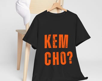 Kem Cho T-Shirt | Gujarati Tee, Unisex Cotton Shirt, Indian Language Clothing, Ethnic Top, Cultural Graphic Tee