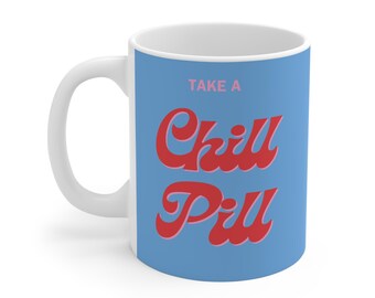 Mug, Bollywood Inspired Design, Iconic Indian Movie Gift, Coffee Cup, Tea Cup, Chill Pill Humor