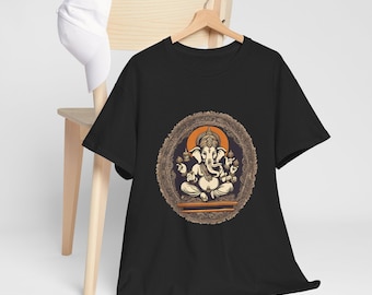 Vintage Ganesha-T-shirt, T-shirt hindoeïstische olifant God, retro Ganesha-shirt, spirituele grafische top, festivalkleding
