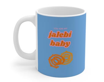 Jalebi Baby Ceramic Mug, Sweet Coffee Cup, Kitchen Decor