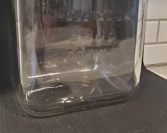 Tarro de vidrio vintage para pilas húmedas Corning Pyrex