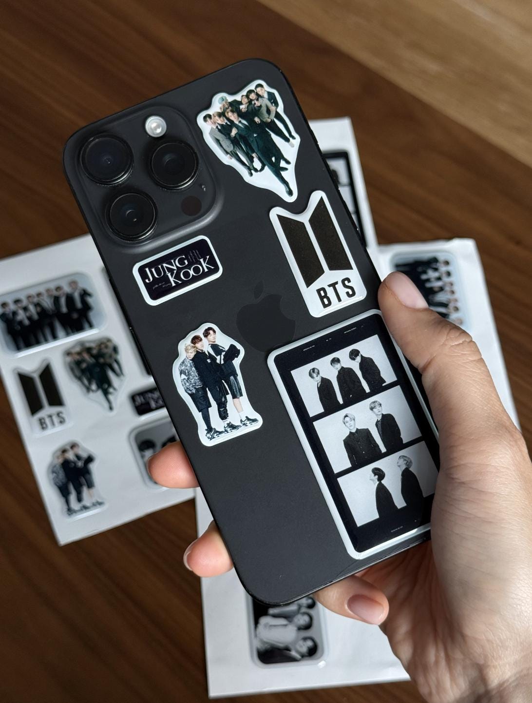 Rkpop Romy Sticker 3D K-pop Stickers: Jungkook, V, RM, Jimin - Phone & Laptop Decals - Etsy