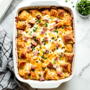 Best Ham and Gruyère Croissant Bake recipe, Breakfast Casserole Recipe, PDF Download, Holiday Brunches, Christmas, Easter, Mother’s Day