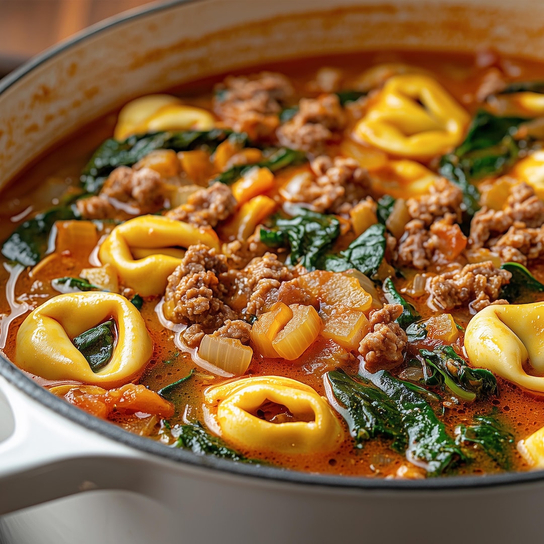 Sausage Soup Instant Pot Tortellini Chicken Best Spicy Italian