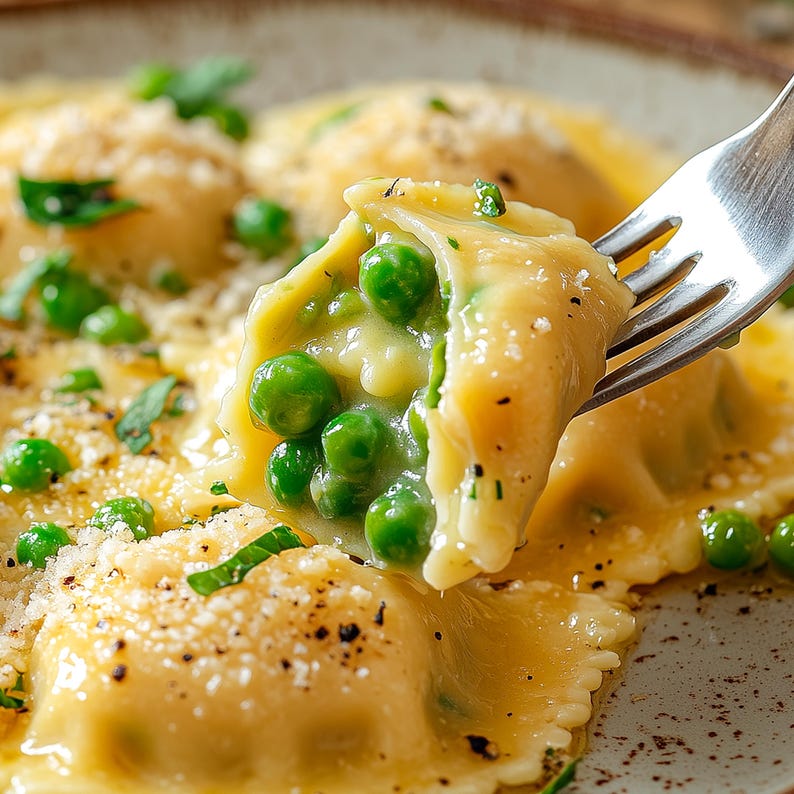 Best Recipe for Spring Pea & Lemon Ricotta Ravioli, Digital Download ...