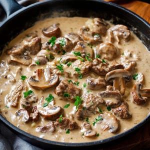 Bestes hausgemachtes klassisches Beef Stroganoff-Rezept zum Ausdrucken - Digitaler Download, Abendessen unter der Woche, Familientreffen, Vatertag, Muttertag