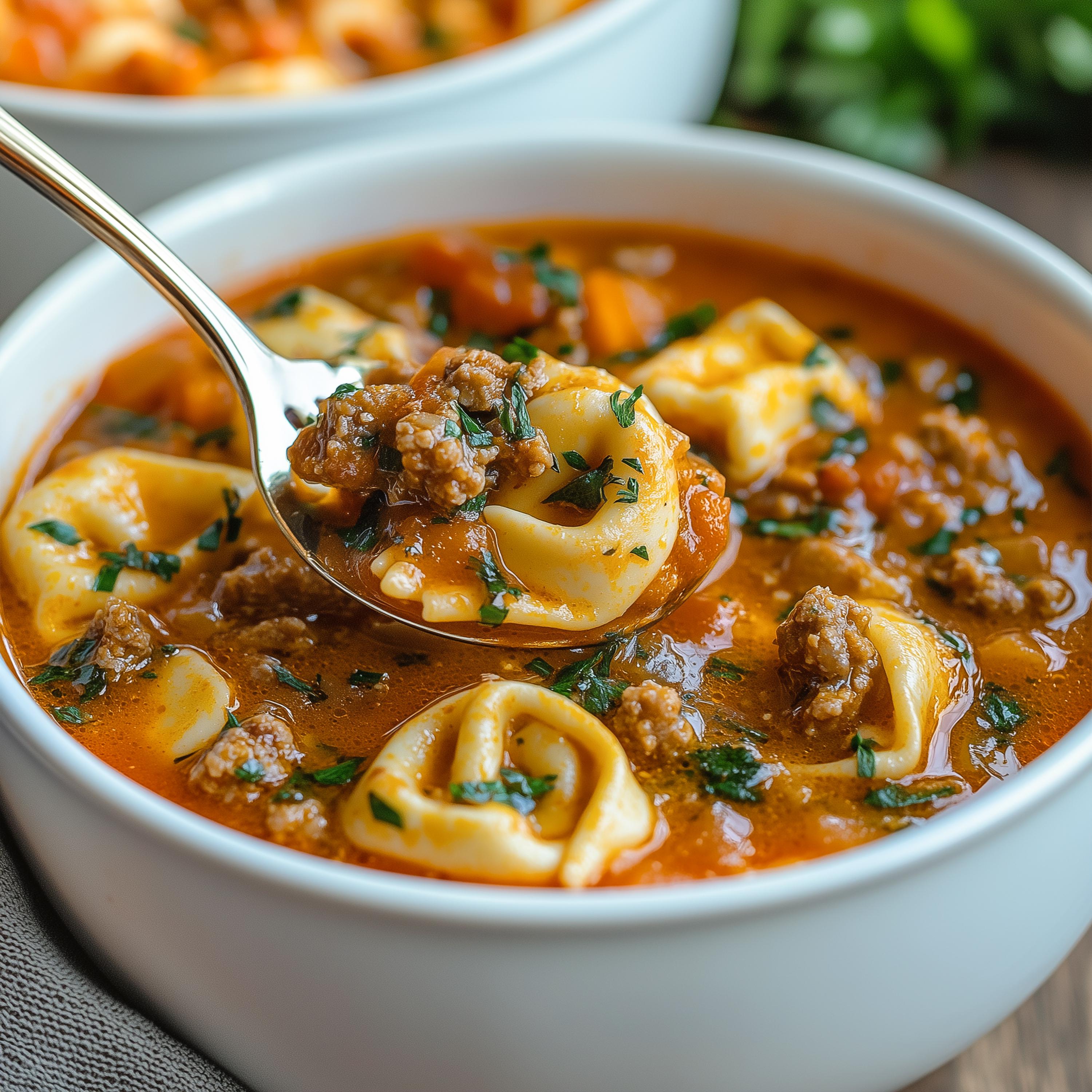 Best Spicy Italian Sausage Tortellini Soup Recipe, Digital
